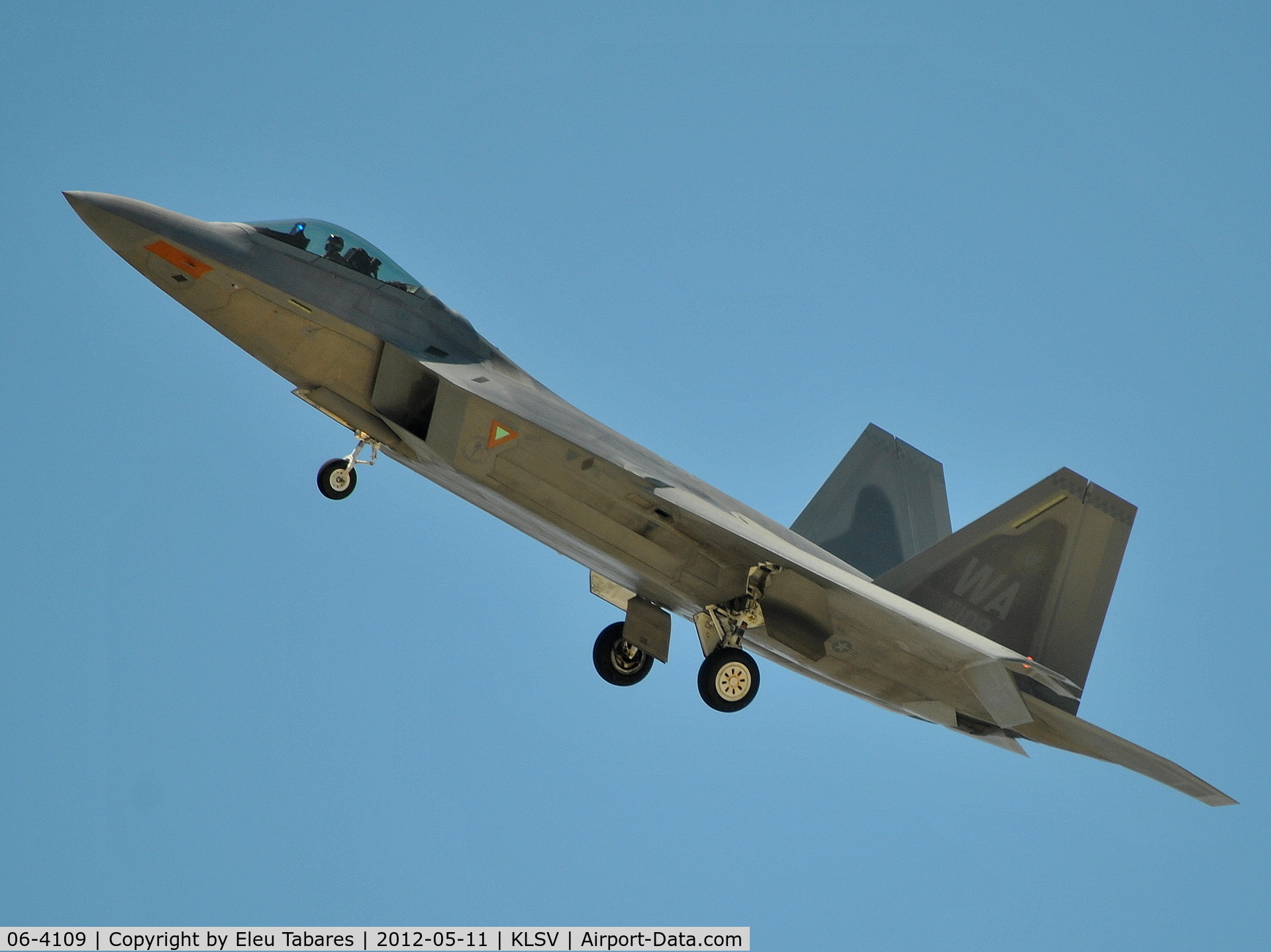 06-4109, Lockheed Martin F-22A Raptor C/N 4109, Taken over Nellis Air Force Base, Nevada.