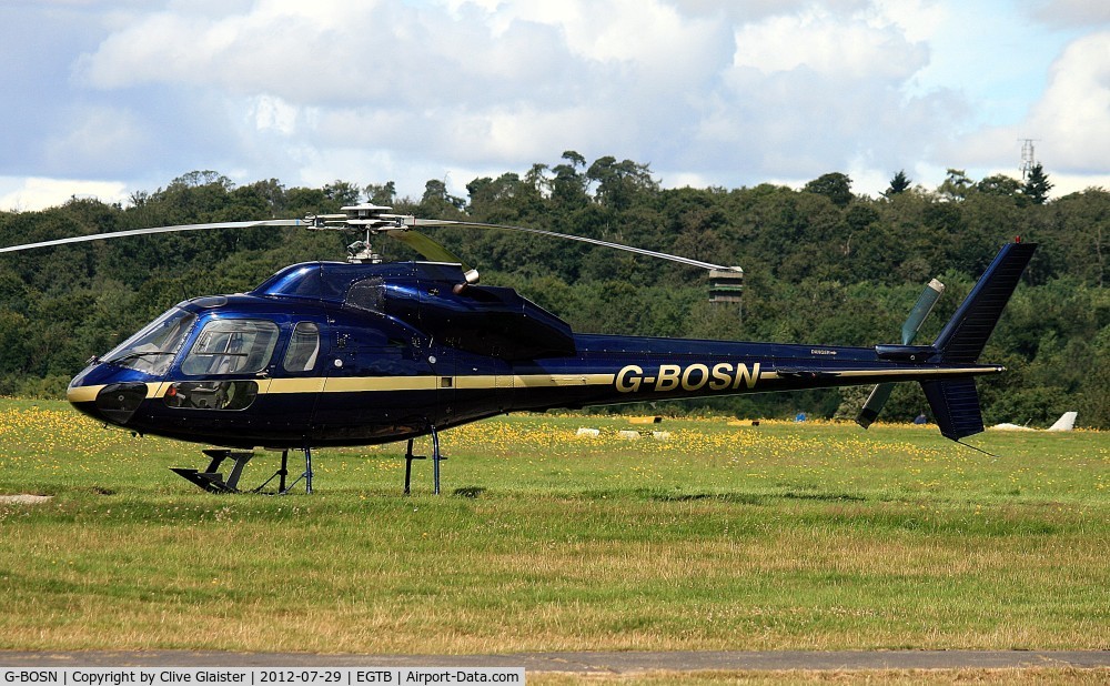 G-BOSN, 1982 Aerospatiale AS-355F-1 Ecureuil 2 C/N 5266, Ex: 5N-AYL > G-BOSN > 5N-AYL > N2109L > G-BOSN - Originally in private hands in August 1988 and currently owned and Trading as, Helicopter Services since May 2006.