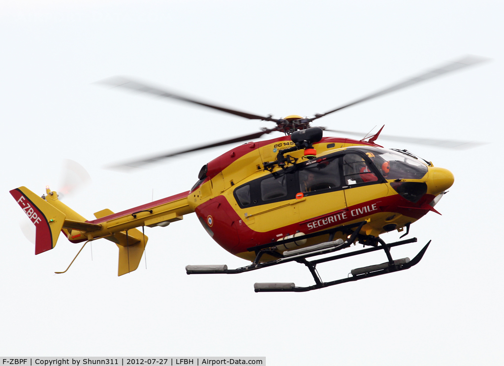 F-ZBPF, Eurocopter-Kawasaki EC-145 (BK-117C-2) C/N 9012, Arriving to the Airport...