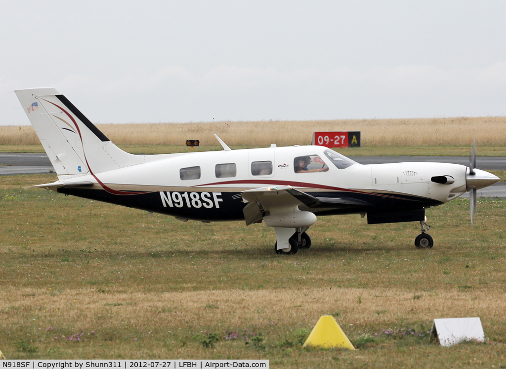 N918SF, 2004 Piper PA-46-500TP Malibu Meridian C/N 4697194, Parked in the grass...