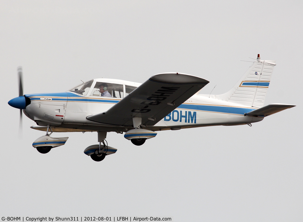 G-BOHM, 1973 Piper PA-28-180 Cherokee C/N 28-7305287, Taking off rwy 27