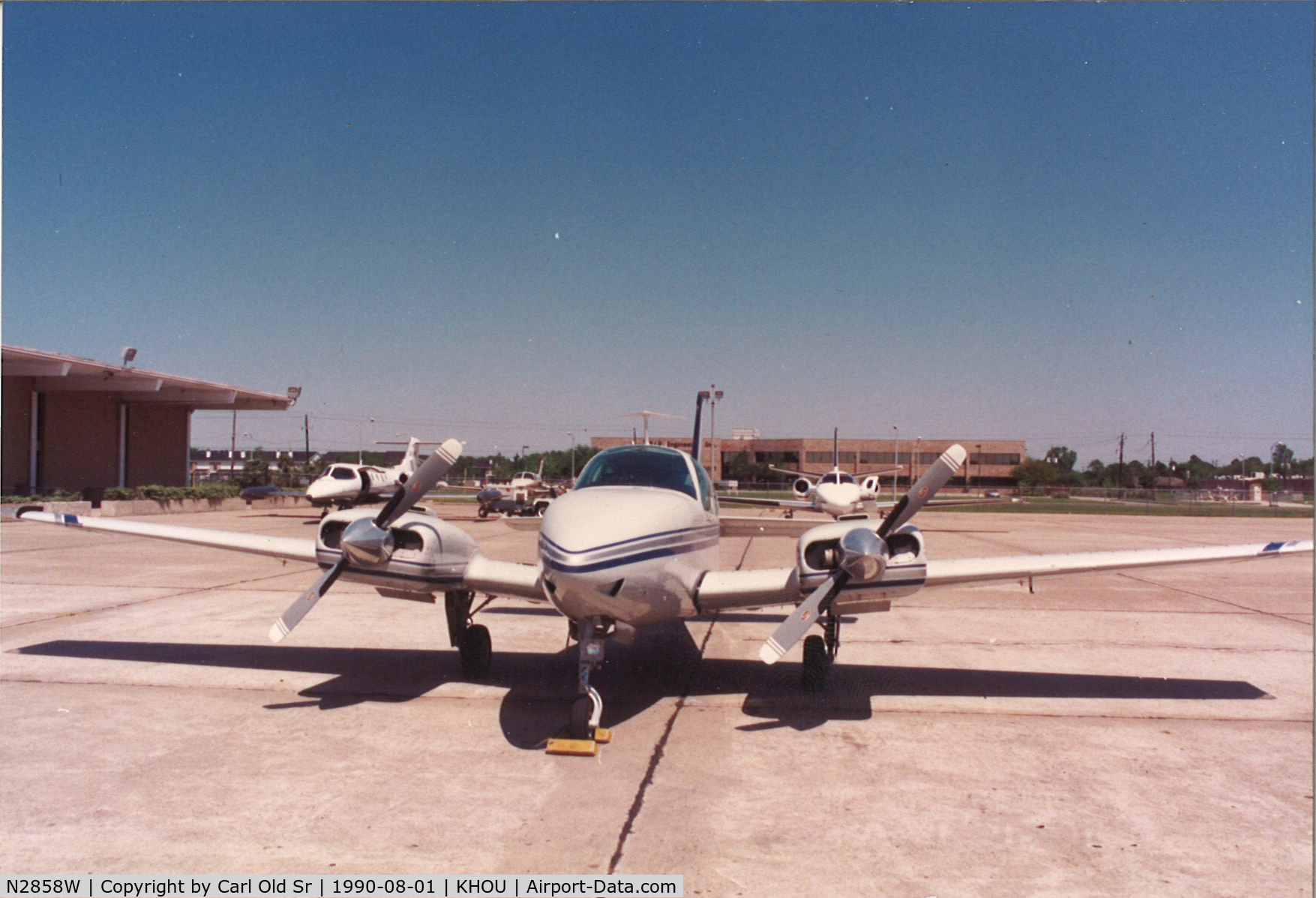 N2858W, 1973 Beech E-55 Baron C/N TE-927, Wonderful aircraft. Best single engine performer in class. I was responsible for the dual brake installation as I was instructing applicants in this aircraft.