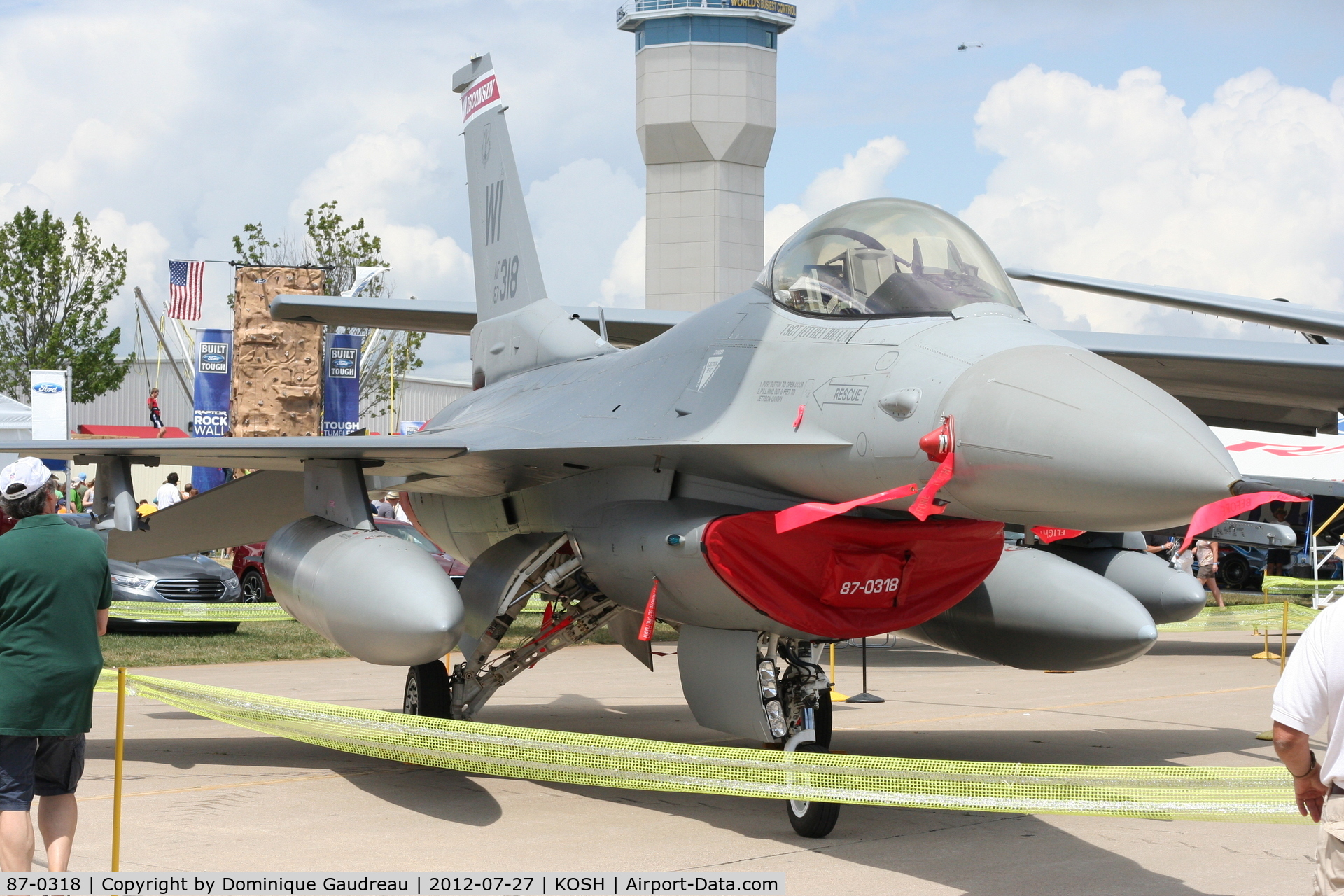 87-0318, General Dynamics F-16C Fighting Falcon C/N 87-0318, Photo from Oshkosh