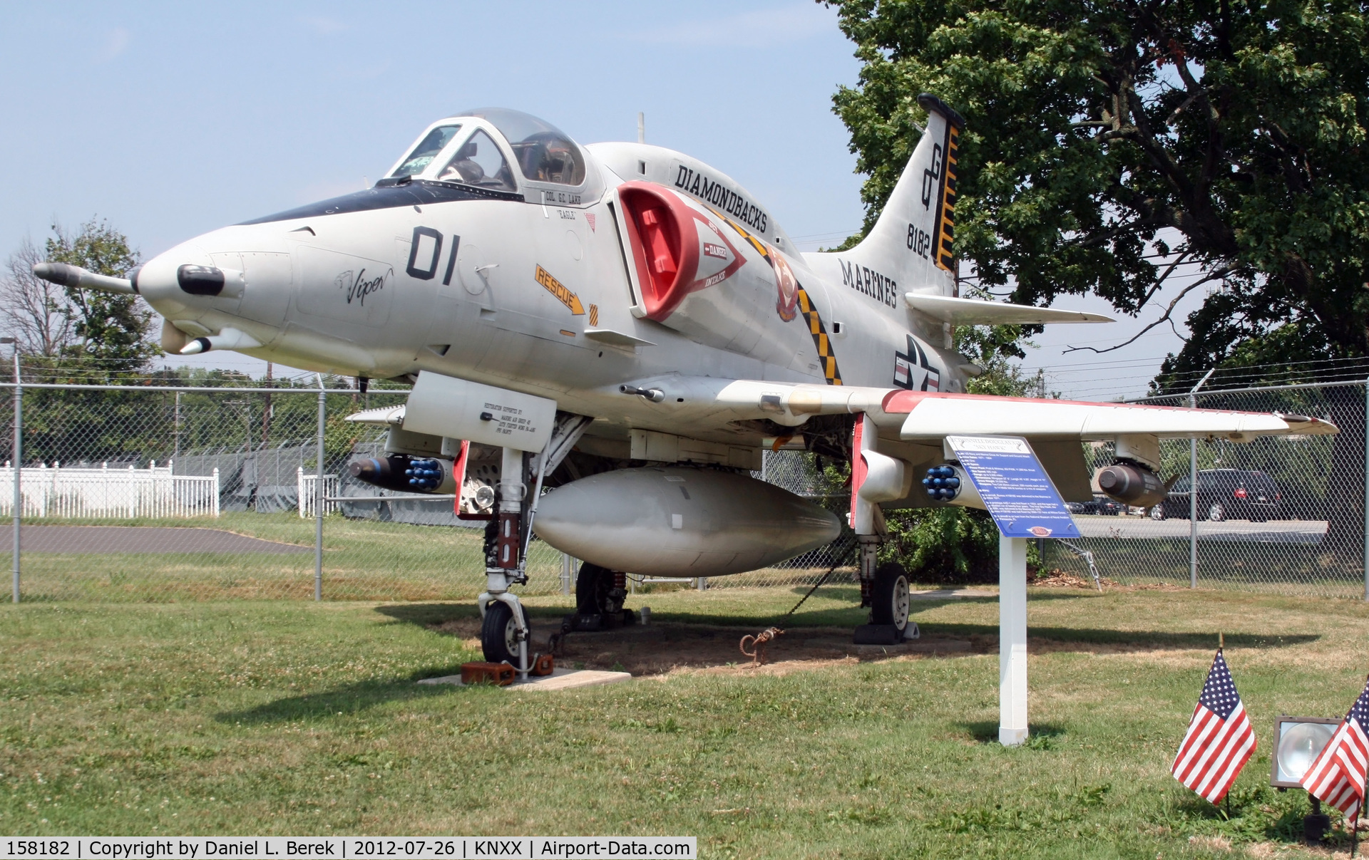 158182, 1971 Douglas A-4M Skyhawk C/N 14219, This Skyhawk is now part of the Wings of Freedom Museum collection.