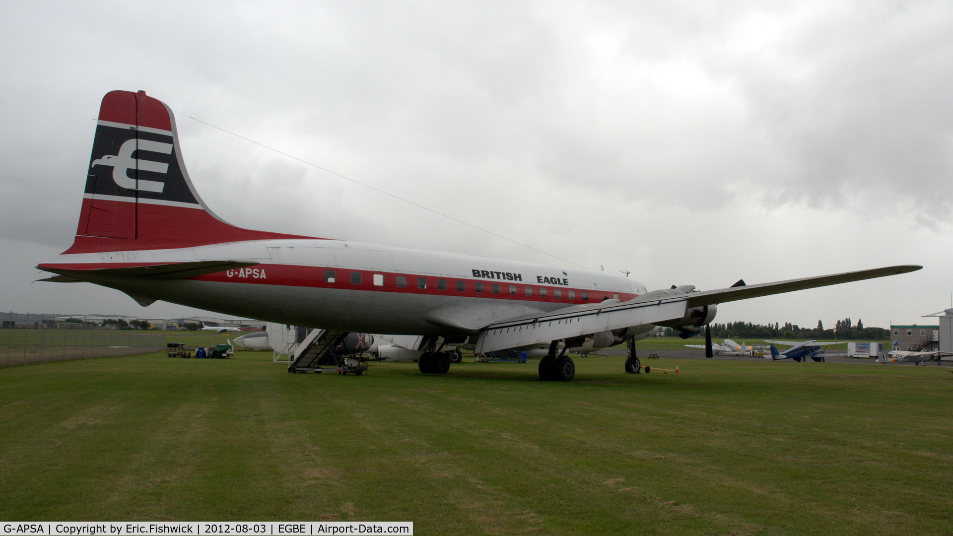 G-APSA, 1958 Douglas DC-6A C/N 45497, 2. G-APSA Now at Airbase, Coventry Airport West.