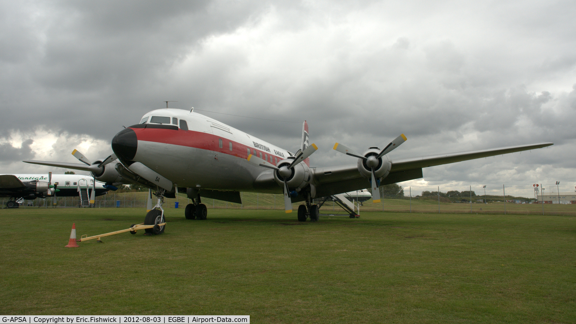 G-APSA, 1958 Douglas DC-6A C/N 45497, 3. G-APSA Now at Airbase, Coventry Airport West.