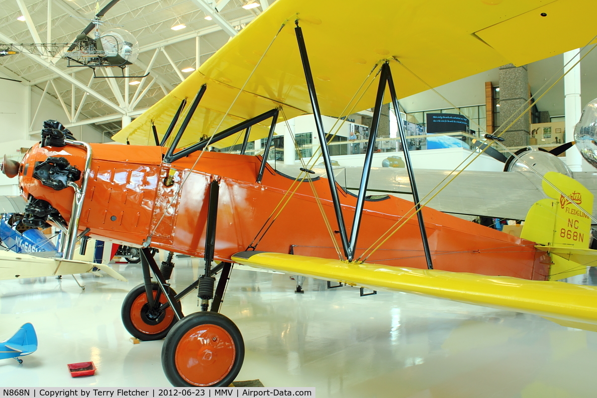 N868N, 1929 Curtiss-Wright Fledgling C/N B-51, At Evergreen Air & Space Museum