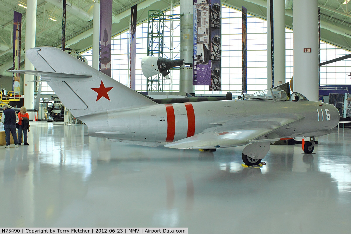 N75490, Mikoyan-Gurevich MiG-17 Fresco C/N 541393, At Evergreen Air and Space Museum