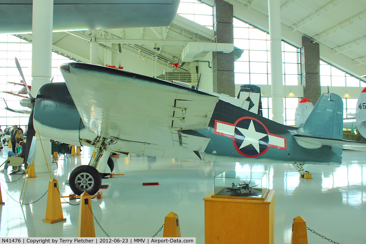 N41476, 1971 Grumman F6F-3 Hellcat C/N 2742, At Evergreen Air and Space Museum