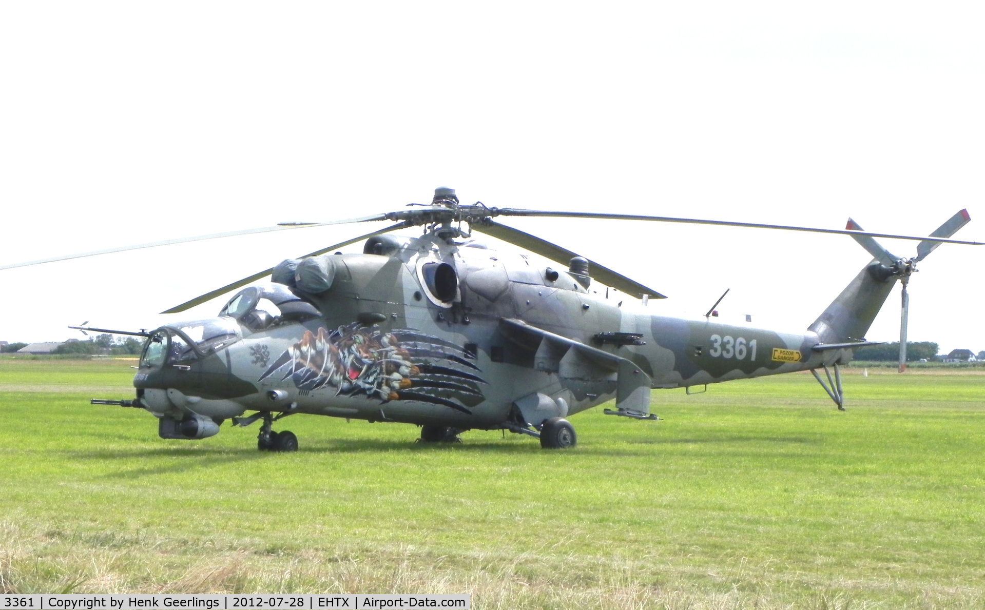 3361, 2005 Mil Mi-35 Hind E C/N 203361, Texel Airshow , 28 July 2012 

Spcl cs 