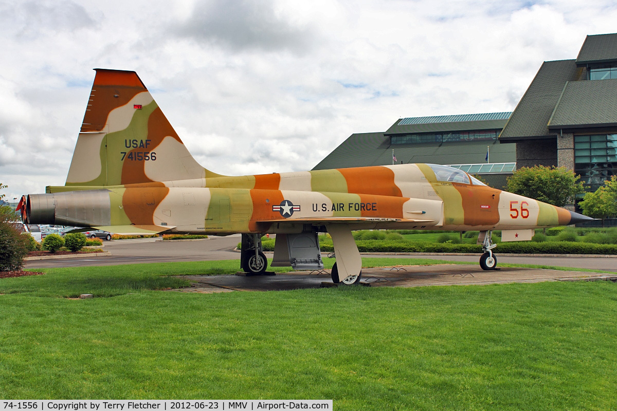 74-1556, Northrop F-5E Tiger II C/N N.1216, At Evergreen Air and Space Museum