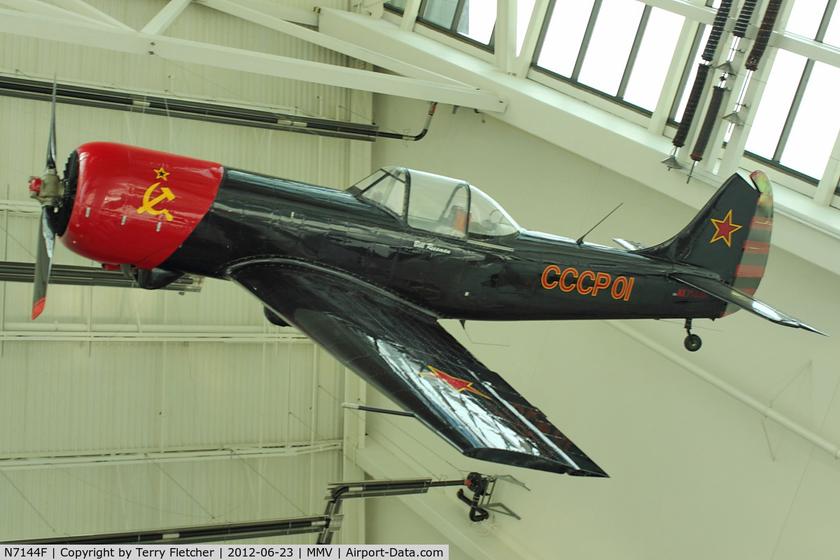 N7144F, 1983 Yakovlev Yak-50 C/N 832604, At Evergreen Air and Space Museum - wears CCCP01