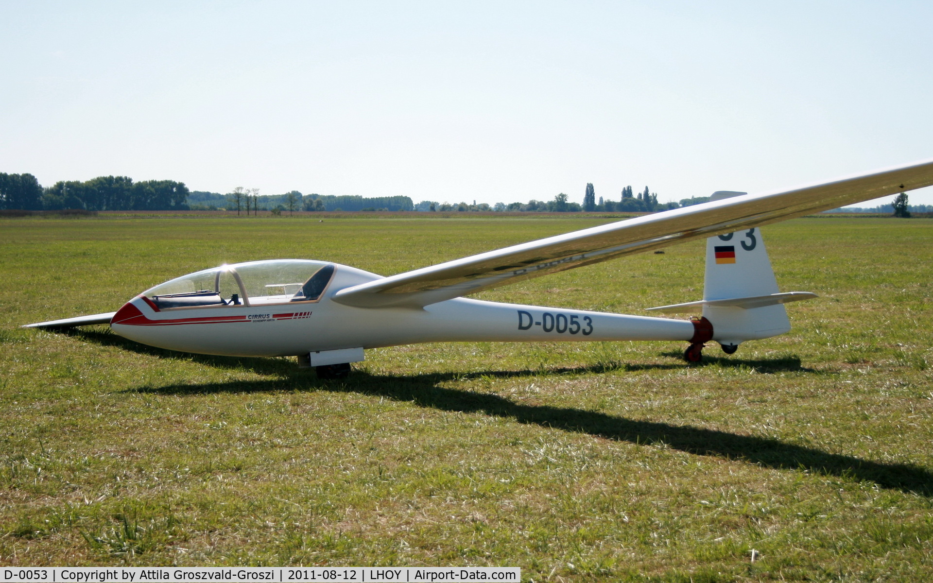 D-0053, 1968 Schempp-Hirth CIRRUS C/N 26, Ocseny Airport, Hungary LHOY - 21st Gemenc Cup and 56 Hungarian National Gliding Championships