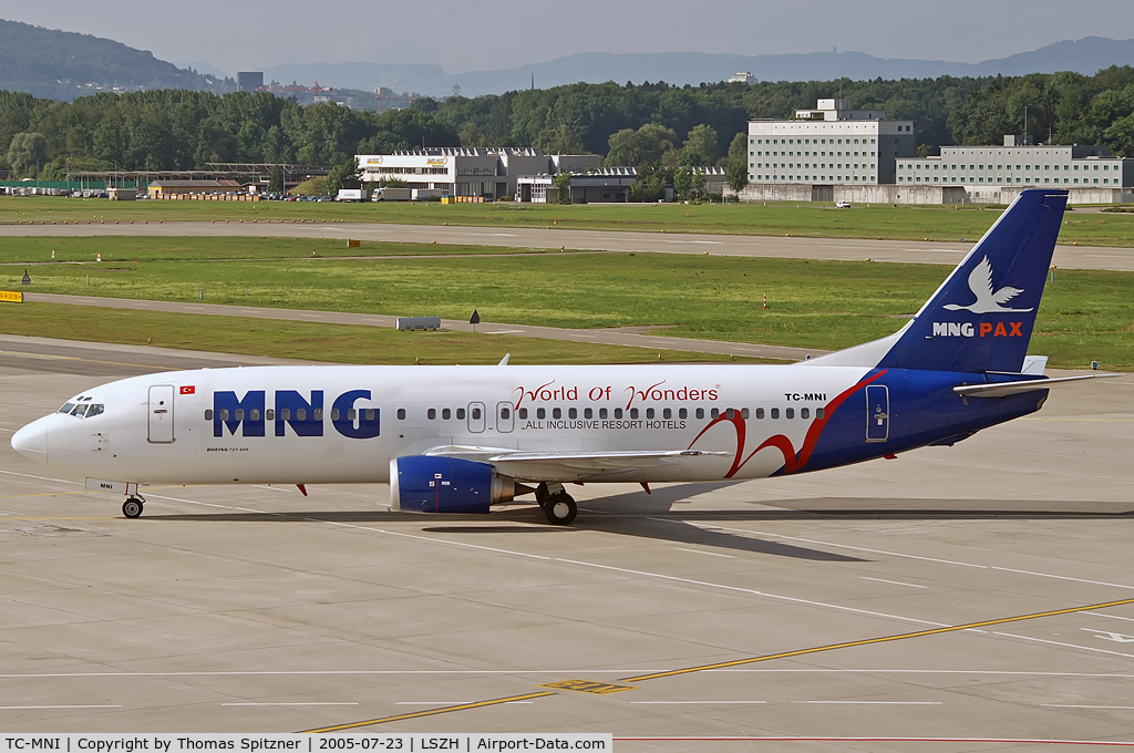 TC-MNI, 1989 Boeing 737-4K5 C/N 24128, MNG Airlines A.S. in spec. 