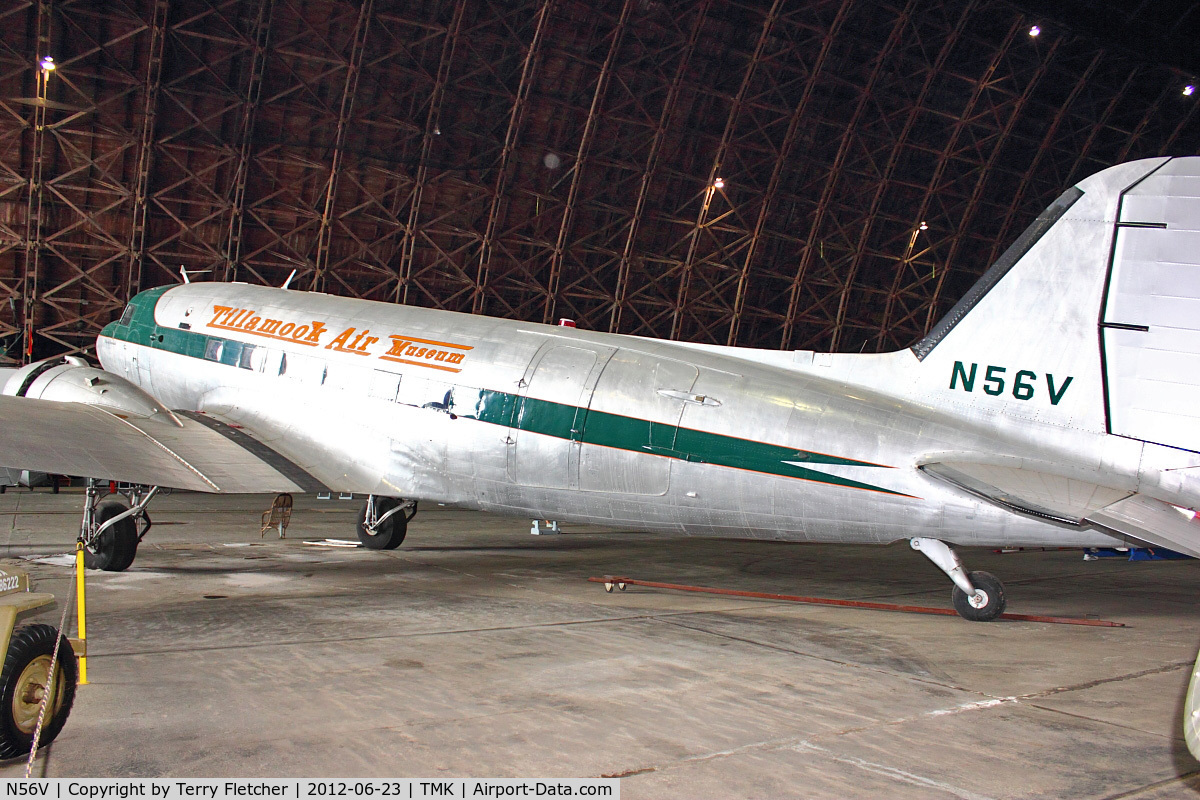 N56V, Douglas DC-3 C/N 33153, At Tillamook Air Museum , Oregon