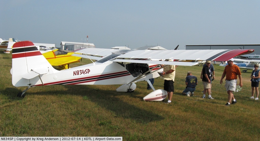 N834SP, 1997 Skystar Kitfox Series 5 C/N S95090143, 2012 Detroit Lakes Water Carnival Fly-in