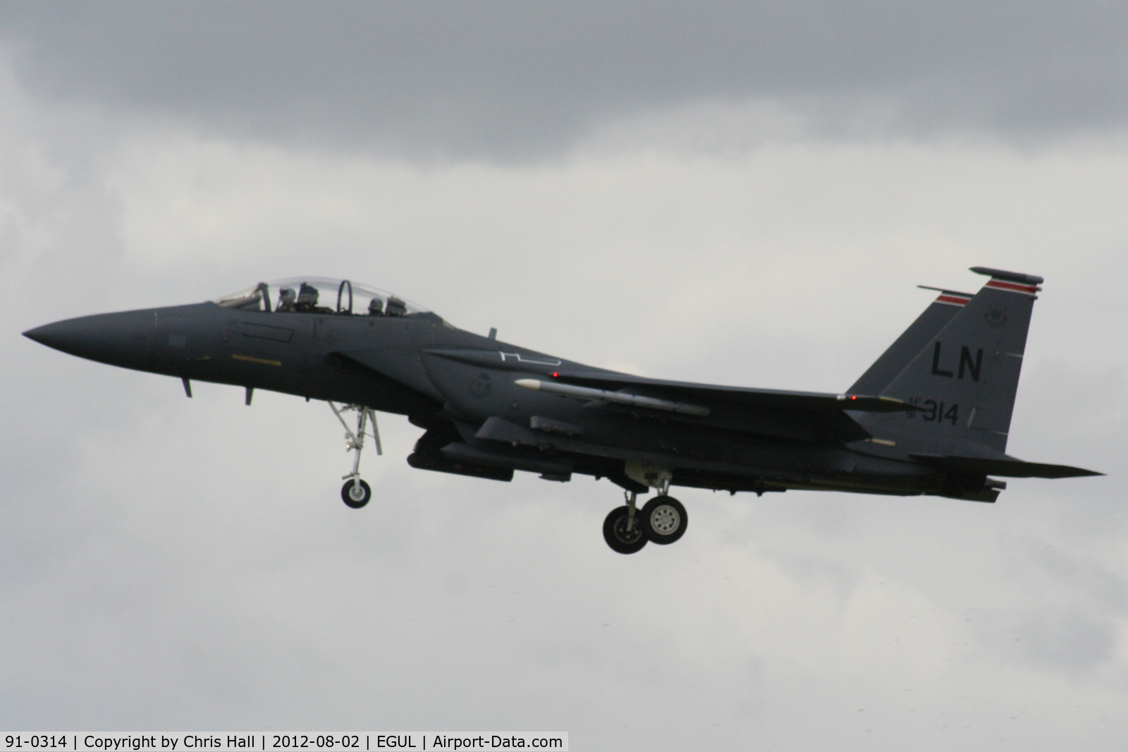 91-0314, 1991 McDonnell Douglas F-15E Strike Eagle C/N 1221/E179, 492nd Fighter Squadron “Madhatters”