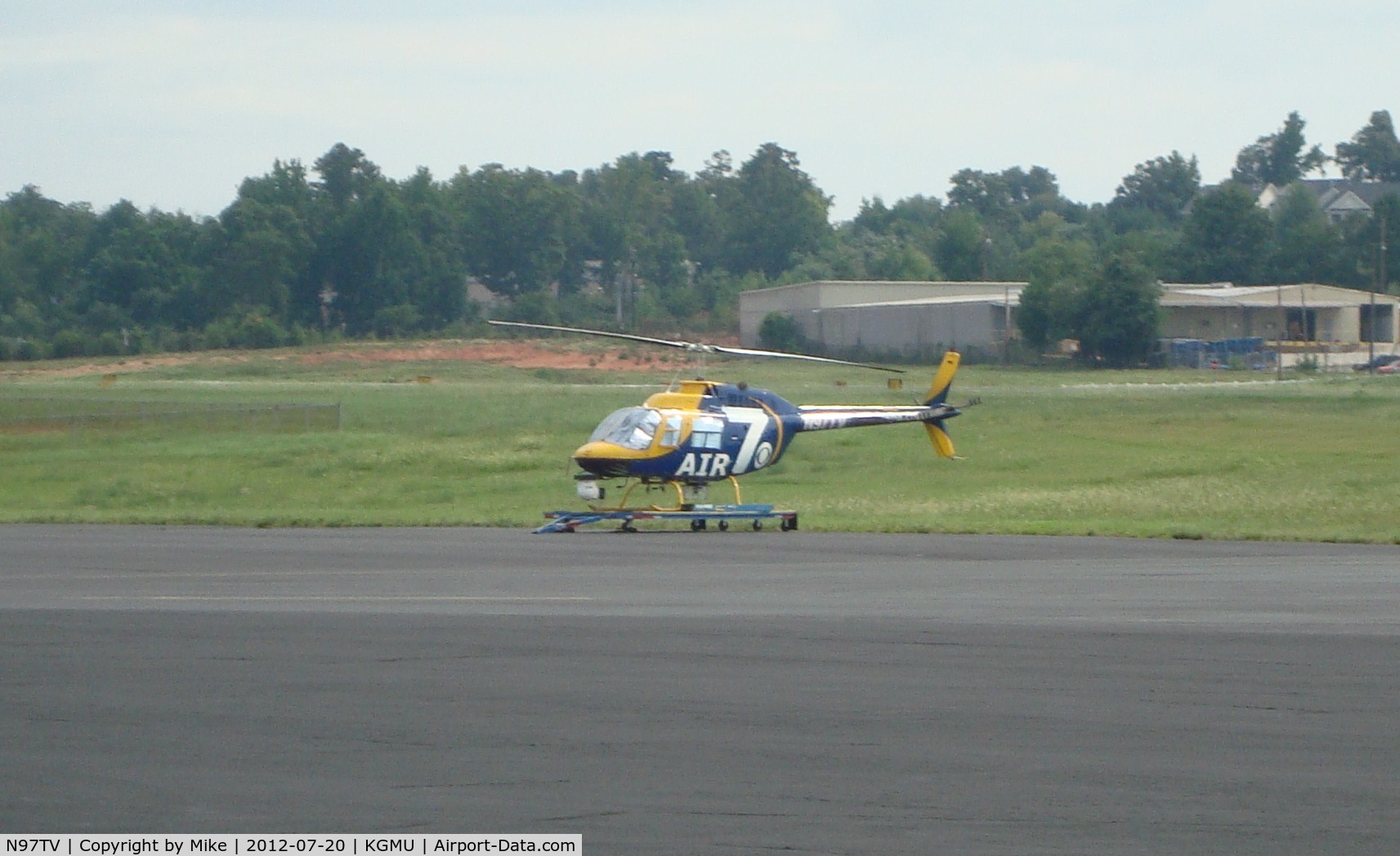 N97TV, 1981 Bell 206B-III C/N 3462, N97TV, AKA News 7 chopper, at GMU.