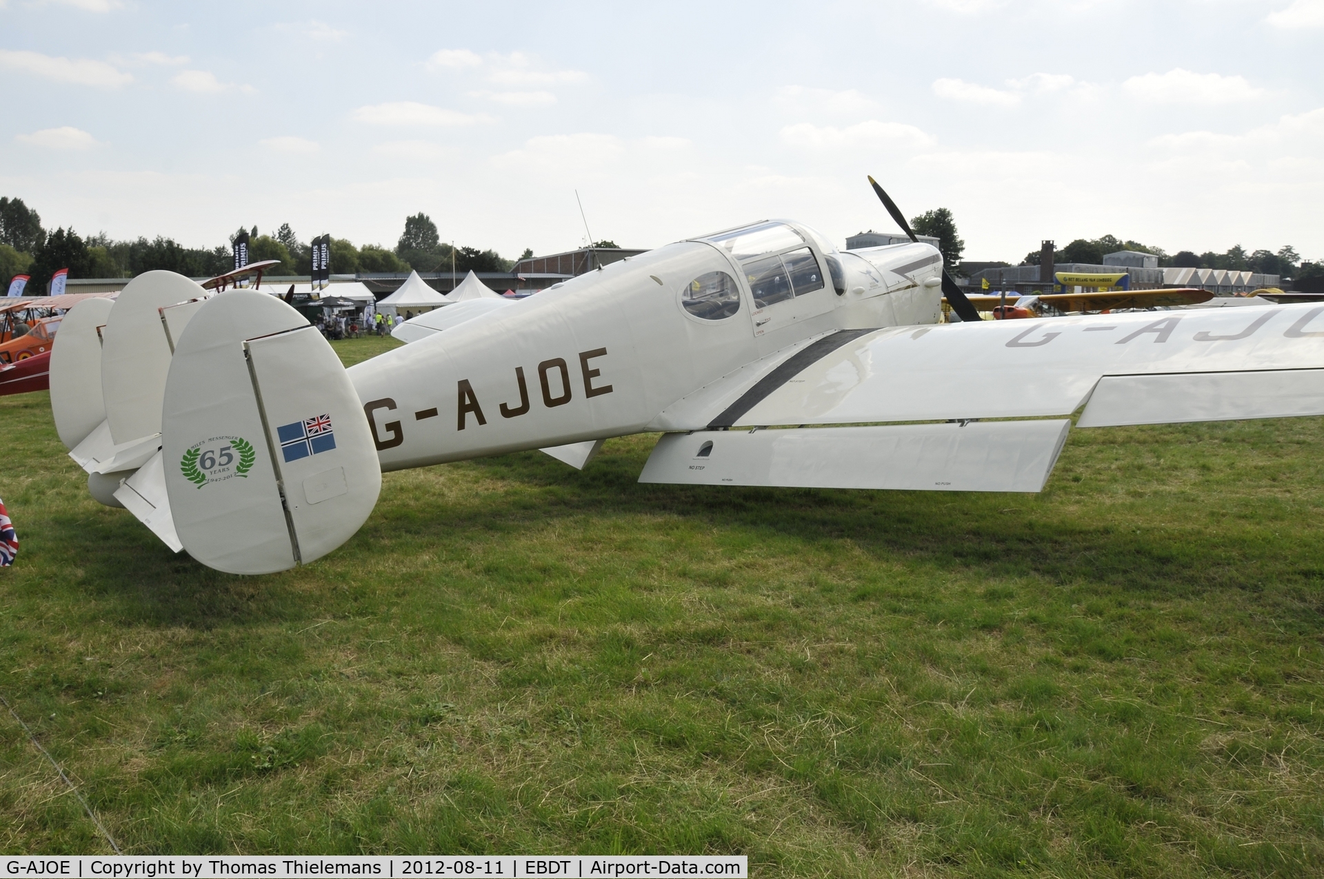 G-AJOE, 1947 Miles M.38 Messenger 2A C/N 6367, Fly In