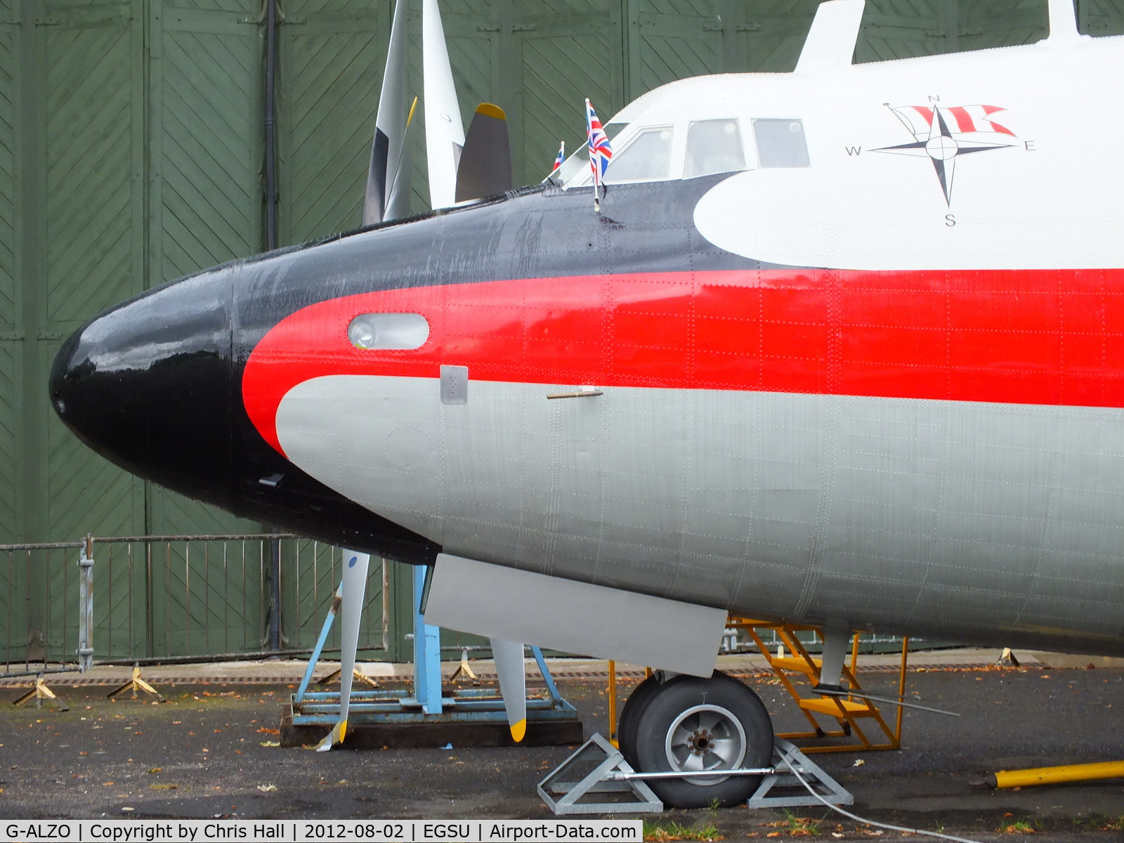 G-ALZO, 1950 Airspeed AS57 Ambassador 2 C/N 5226, now outside waiting to be reassembled.