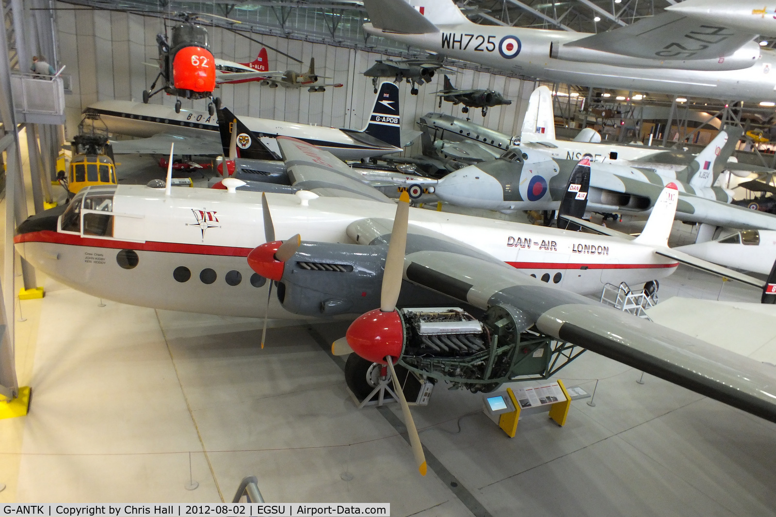 G-ANTK, 1946 Avro 685 YORK C1 C/N MW232, ex-Dan-Air London Avro York owned by the Duxford Aviation Society displayed in the 'Airspace' hangar