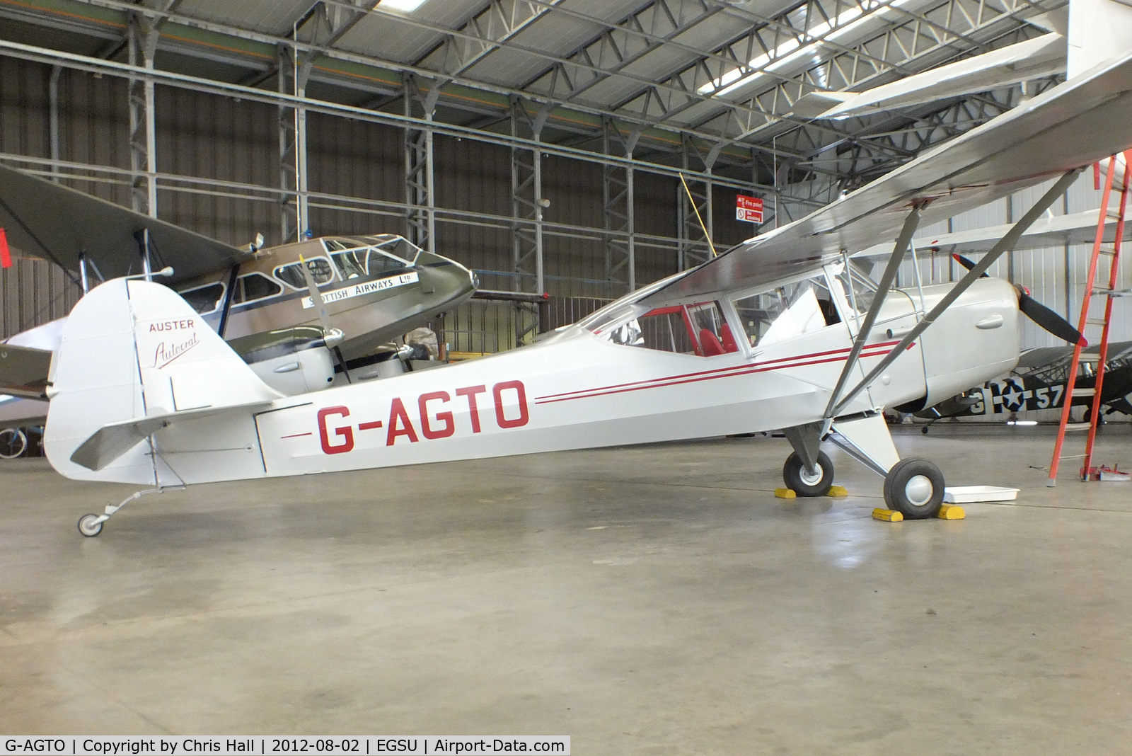 G-AGTO, 1945 Auster J-1 Autocrat C/N 1822, Hangared at the IWM Duxford