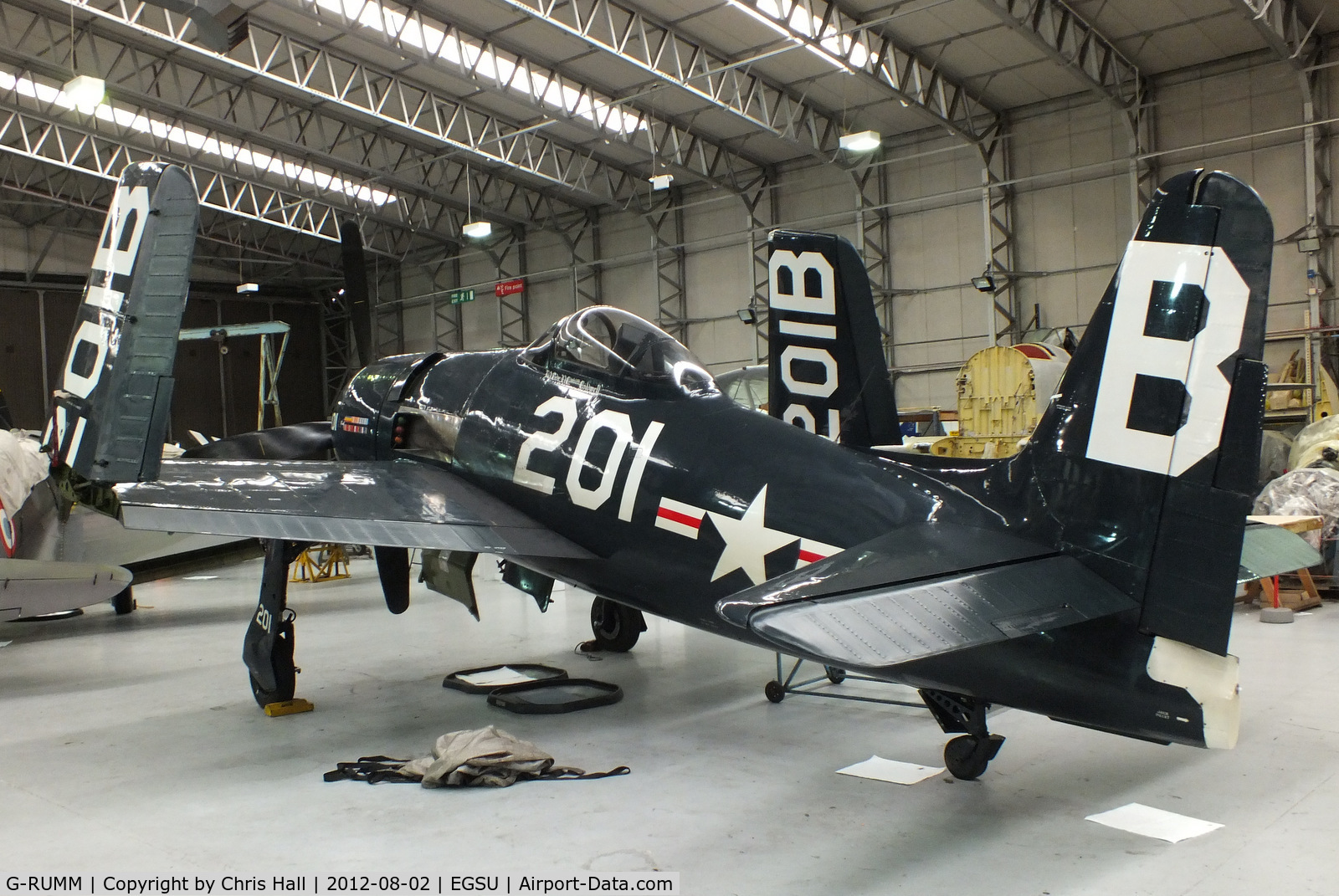 G-RUMM, 1948 Grumman F8F-2 (G58) Bearcat C/N D.1088, The Fighter Collection, Hangar 2, Imperial War Museum, Duxford