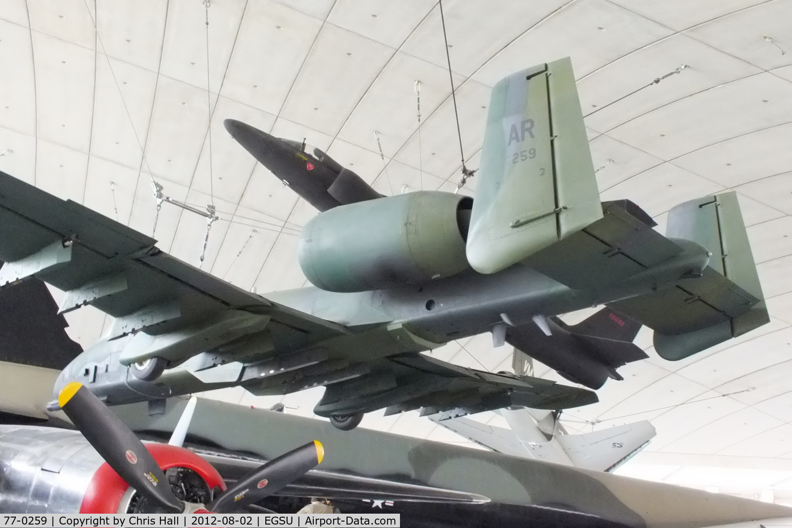 77-0259, 1977 Fairchild Republic A-10A Thunderbolt II C/N A10-0184, displayed at the American Air Museum, Duxford