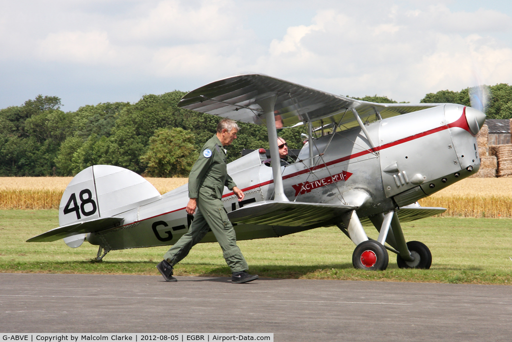 G-ABVE, 1932 Arrow Active 2 C/N 2, Arrow Active 2 at The Real Aeroplane Club's Summer Madness Fly-In, Breighton Airfield, August 2012.