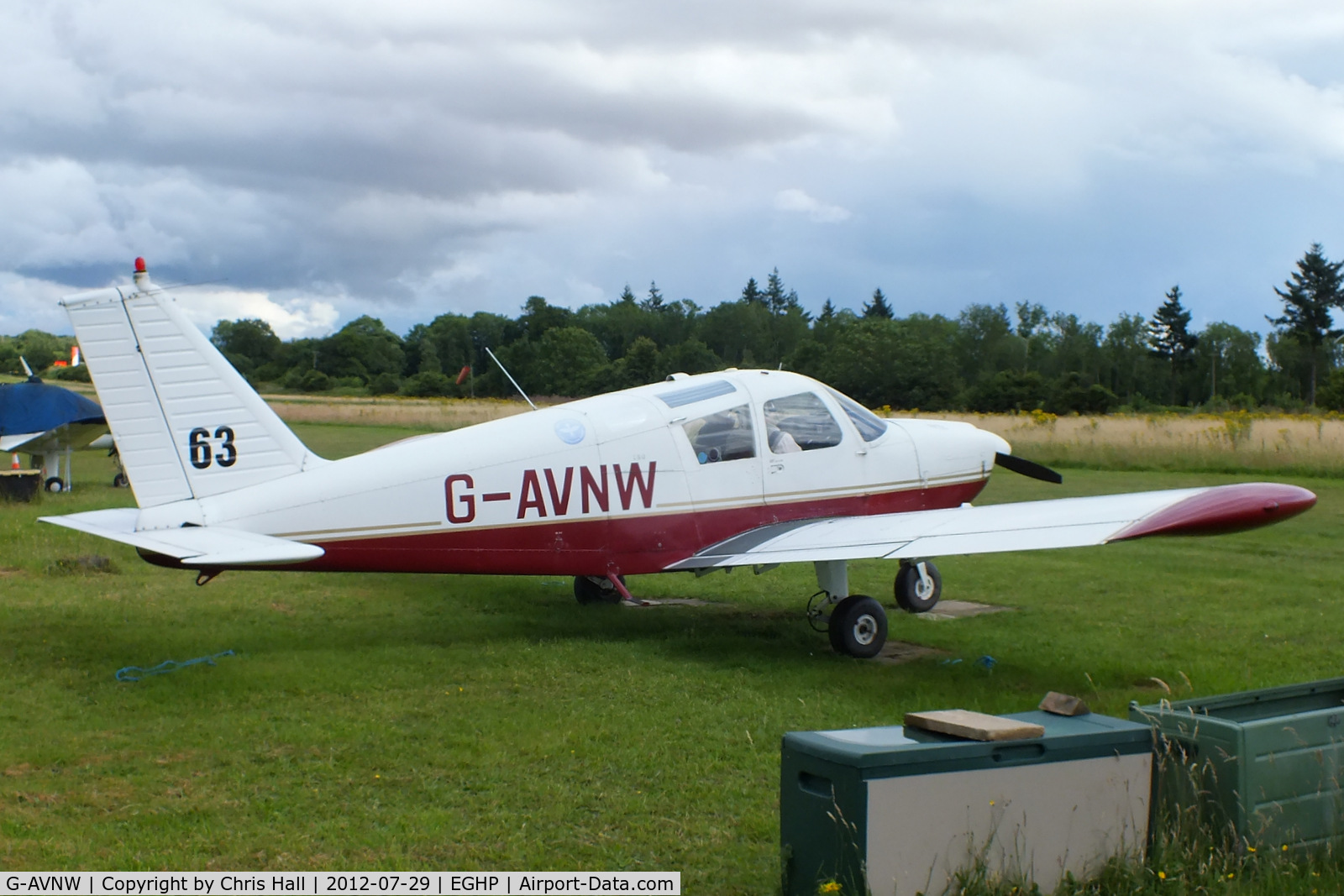 G-AVNW, 1967 Piper PA-28-180 Cherokee C/N 28-4210, at Popham Airfield, Hampshire
