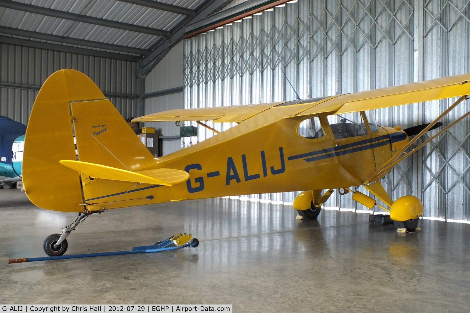 G-ALIJ, 1949 Piper PA-17 Vagabond C/N 17-166, at Popham Airfield, Hampshire