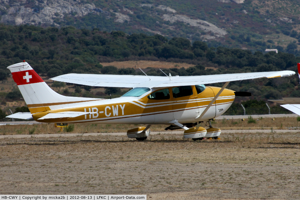 HB-CWY, 1975 Cessna 182P Skylane C/N 182-63877, Parked