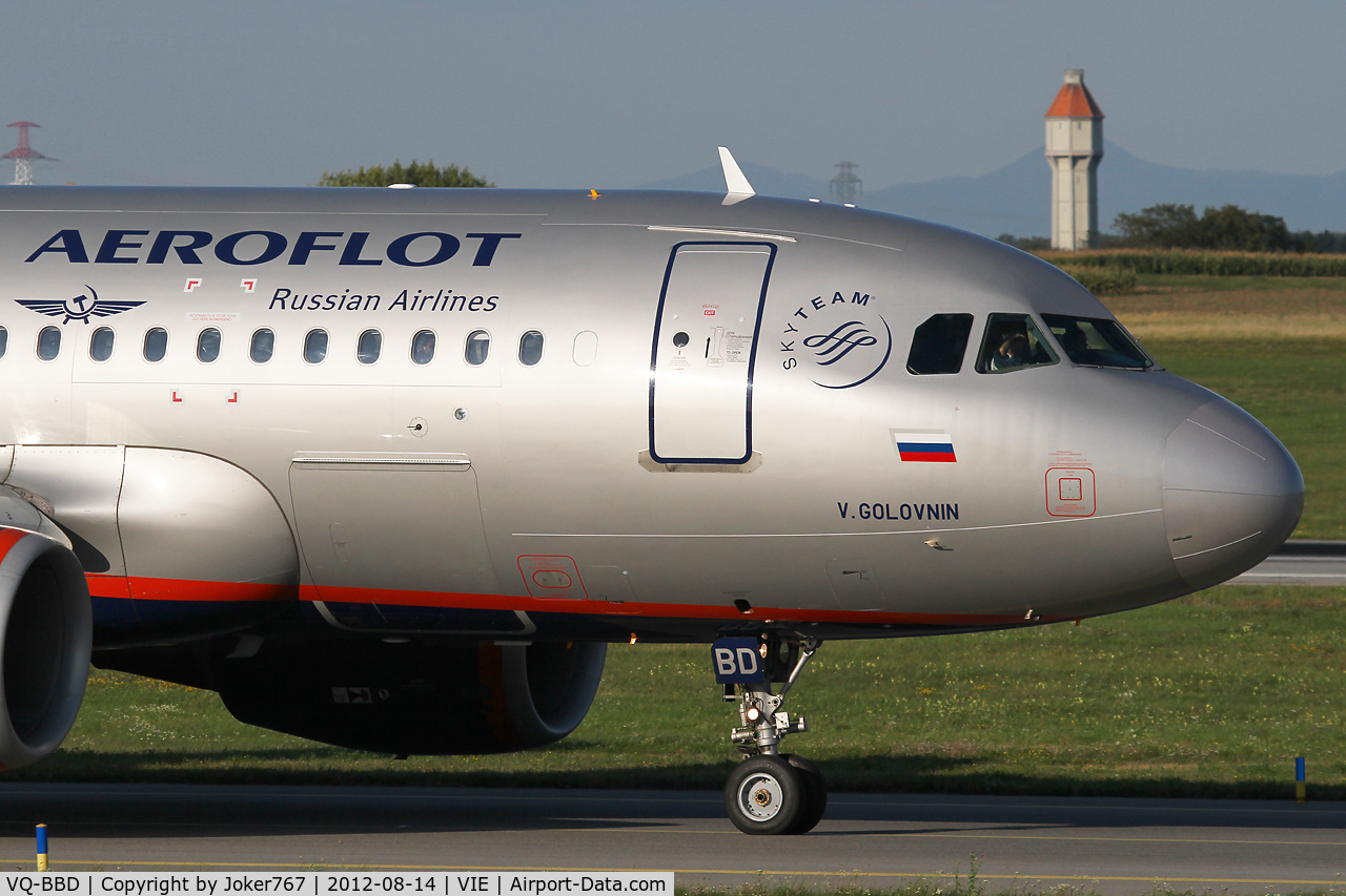VQ-BBD, 2009 Airbus A319-111 C/N 3838, Aeroflot