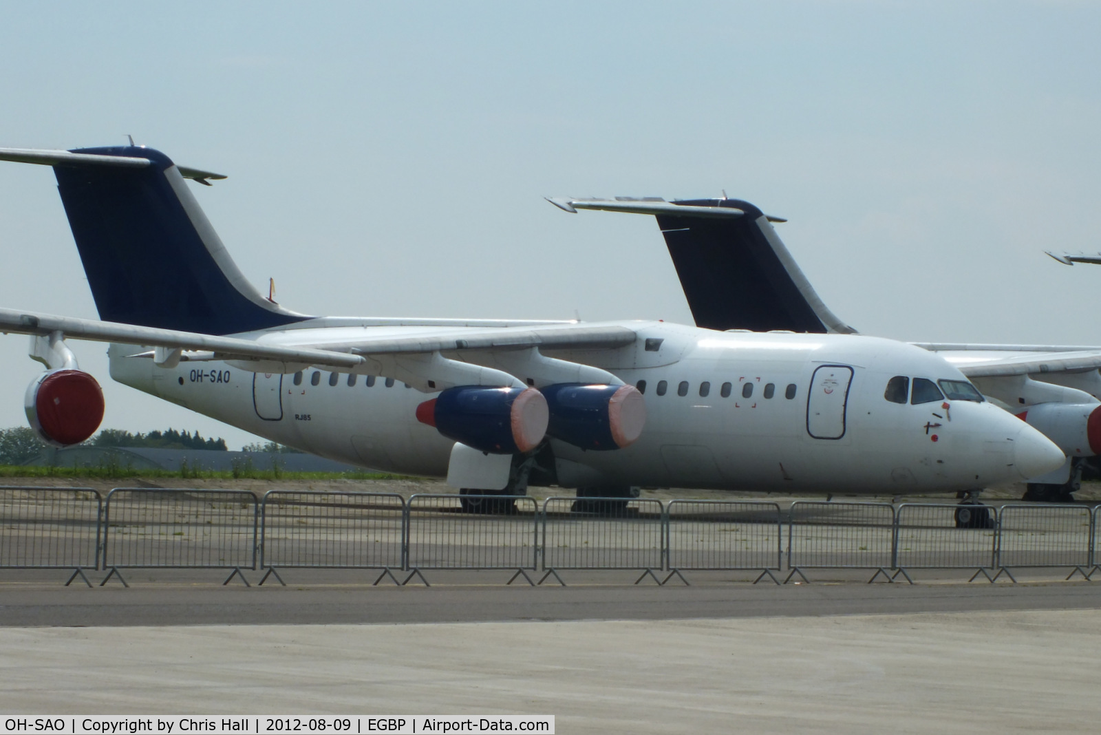 OH-SAO, 2002 BAE Systems Avro 146-RJ85 C/N E.2393, ex Blue1 RJ85 in storage at Kemble