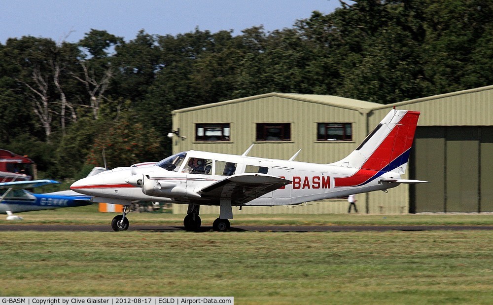 G-BASM, 1973 Piper PA-34-200 Seneca C/N 34-7350120, Ex: N16272 > G-BASM - Originally owned to, Gill Aviation Ltd in March 1973 and currently in private hands since September 2005.