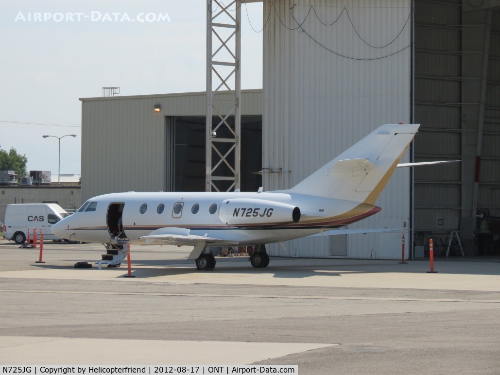 N725JG, 1979 Dassault Falcon (Mystere) 20 C/N 416, Parked and getting ready