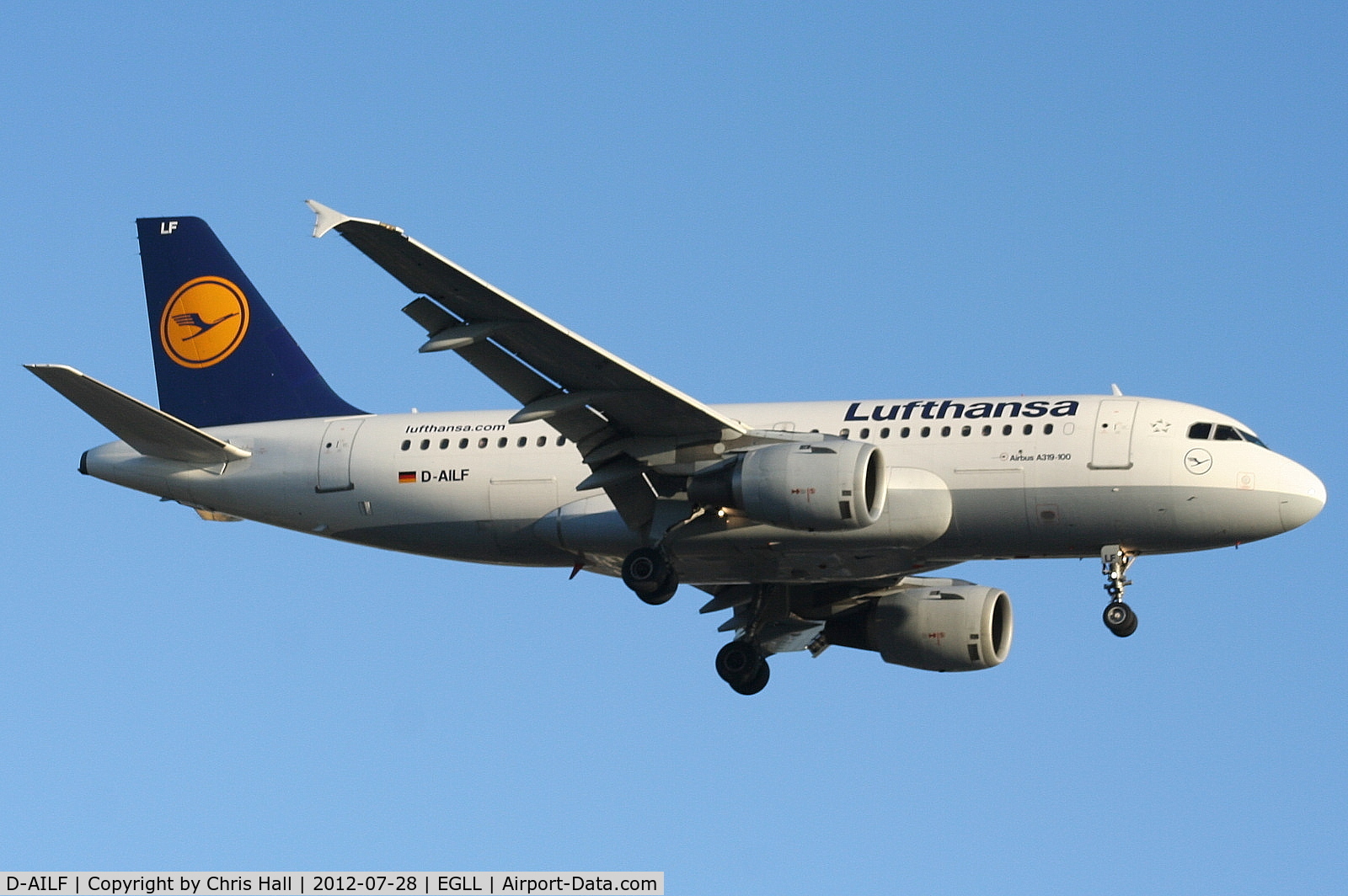 D-AILF, 1996 Airbus A319-114 C/N 636, Lufthansa
