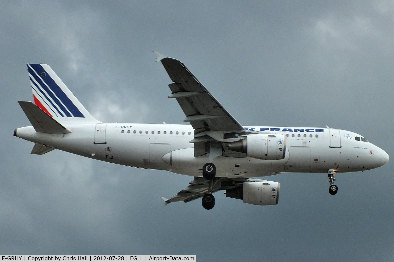 F-GRHY, 2001 Airbus A319-111 C/N 1616, Air France