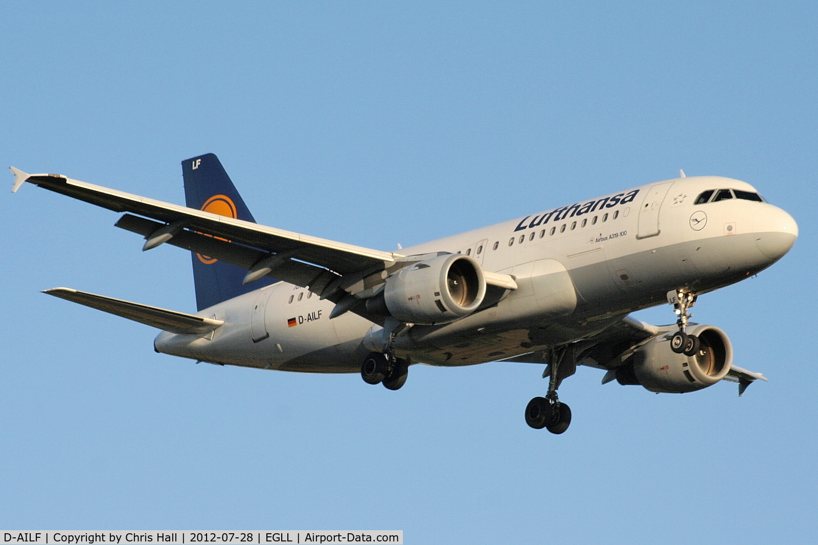 D-AILF, 1996 Airbus A319-114 C/N 636, Lufthansa