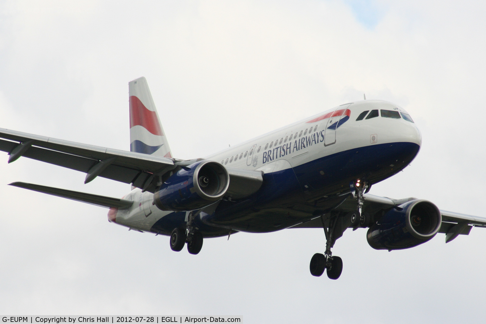 G-EUPM, 2000 Airbus A319-131 C/N 1258, British Airways
