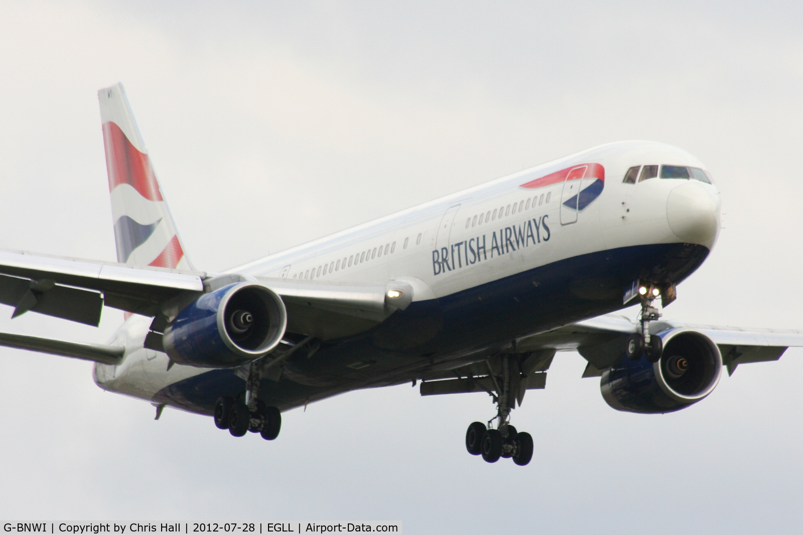 G-BNWI, 1990 Boeing 767-336 C/N 24341, British Airways