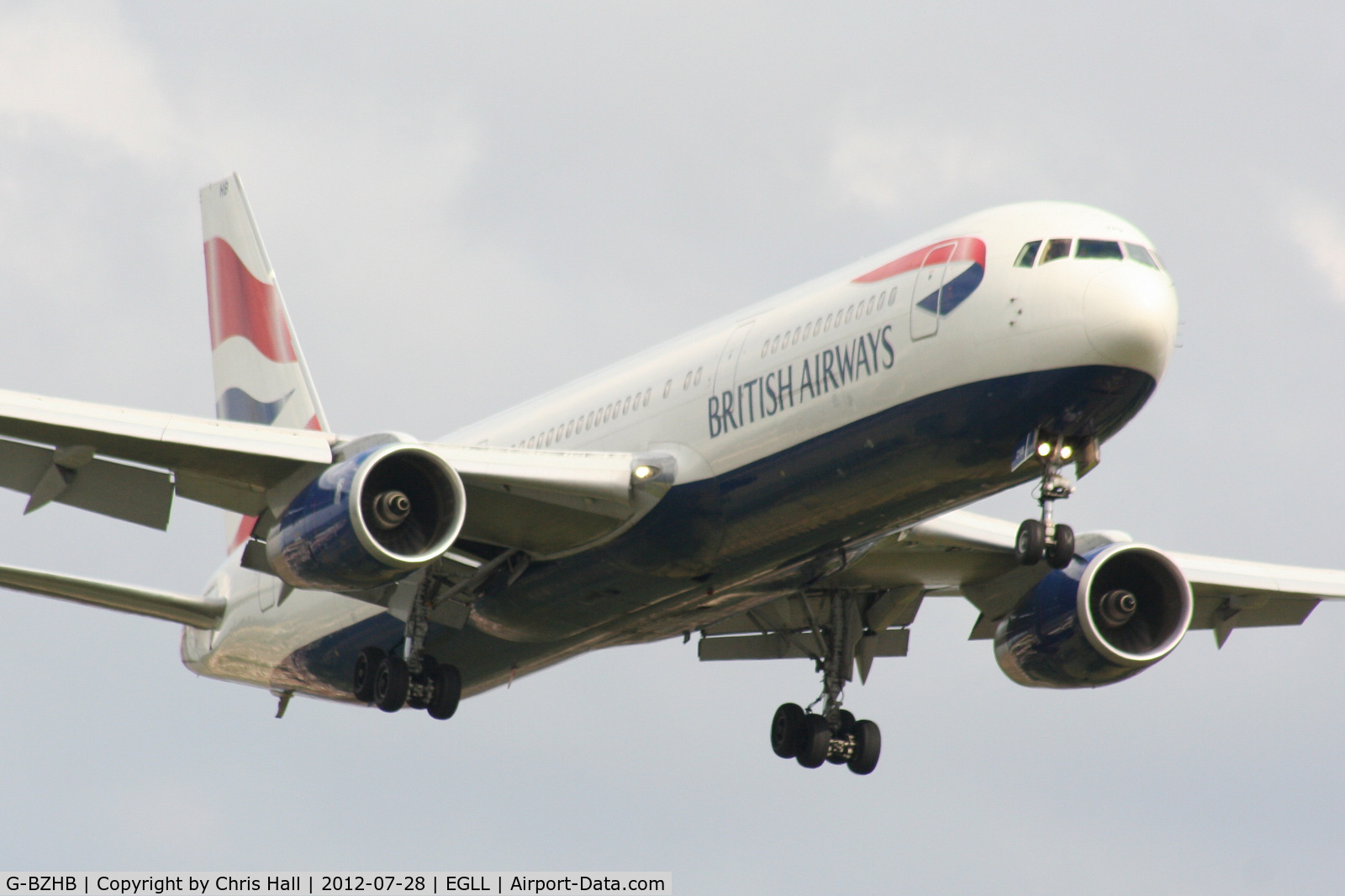 G-BZHB, 1998 Boeing 767-336 C/N 29231, British Airways