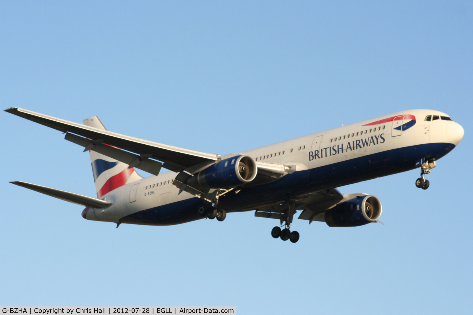 G-BZHA, 1998 Boeing 767-336 C/N 29230, British Airways