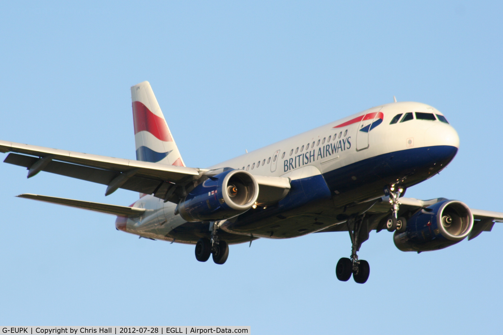 G-EUPK, 2000 Airbus A319-131 C/N 1236, British Airways