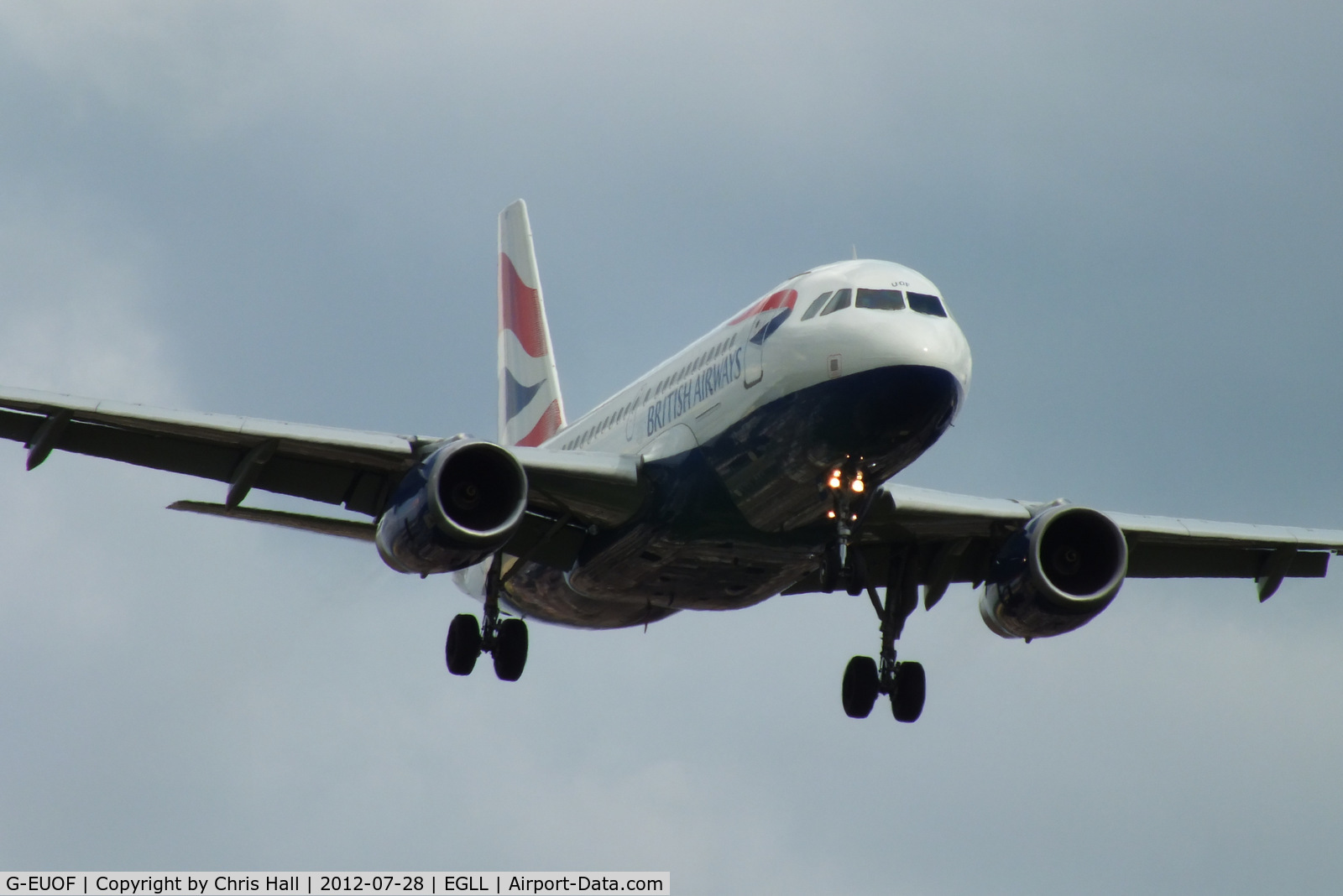 G-EUOF, 2001 Airbus A319-131 C/N 1590, British Airways