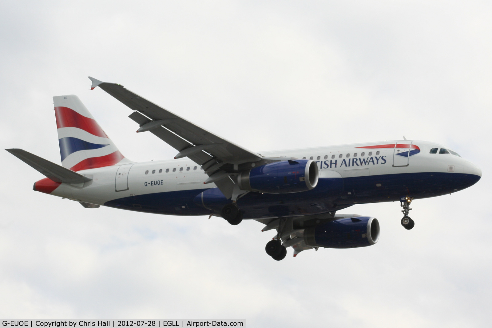 G-EUOE, 2001 Airbus A319-131 C/N 1574, British Airways