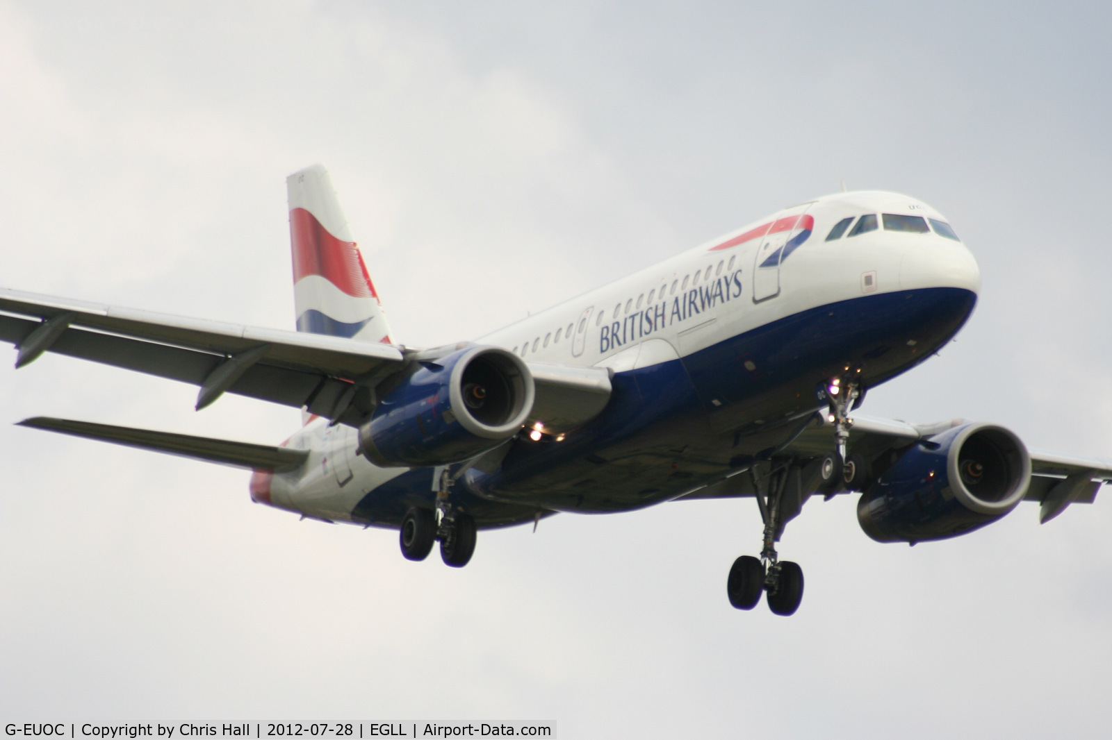 G-EUOC, 2001 Airbus A319-131 C/N 1537, British Airways