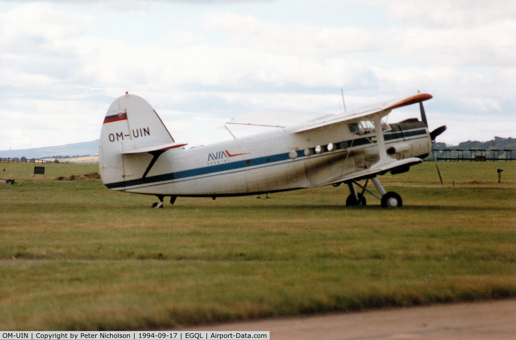 OM-UIN, 1985 Antonov An-2TP C/N 1G233-43, This An-2TP Colt attended the 1994 RAF Leuchars Airshow.