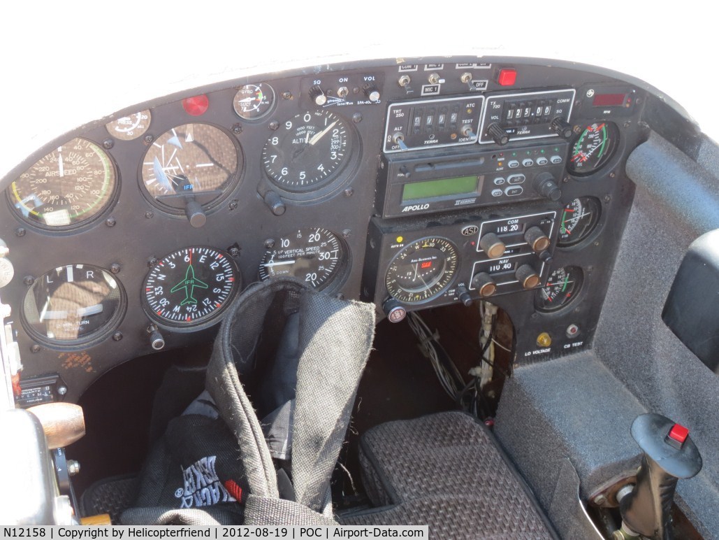 N12158, 1978 Rutan Long-EZ C/N JC1, cockpit instruments