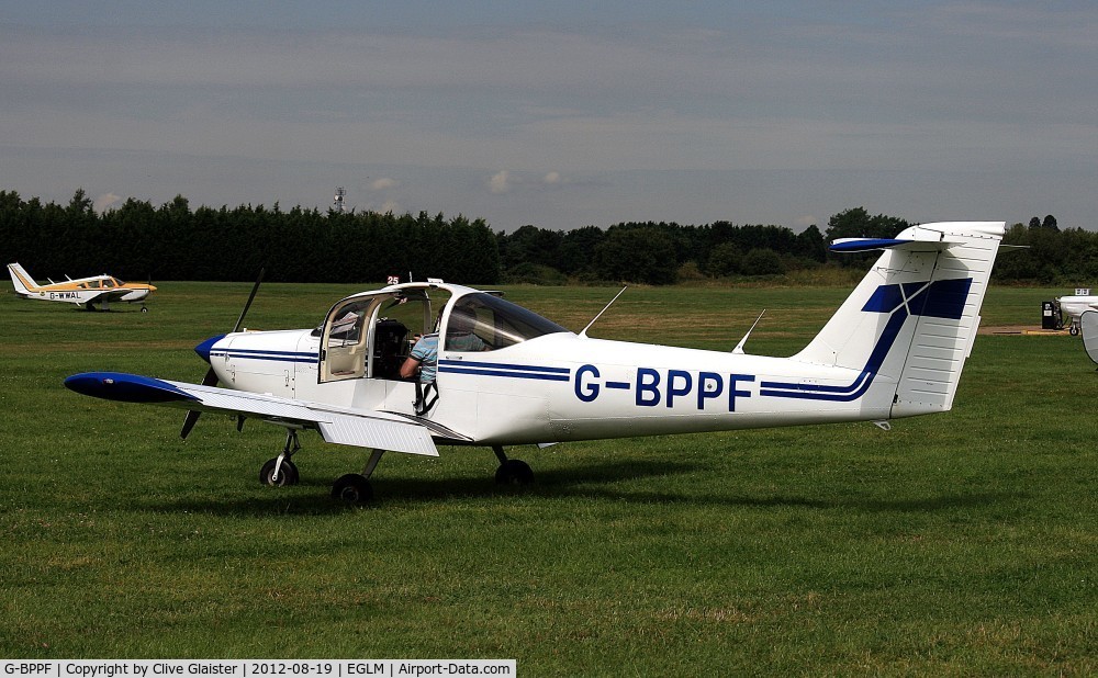 G-BPPF, 1979 Piper PA-38-112 Tomahawk Tomahawk C/N 38-79A0578, Ex: N2329K > G-BPPF - Originally owned to, Tradecliff Ltd in February 1989 and currently owned as a Trustee of, Bristol Strut Flying Group in April 1996.